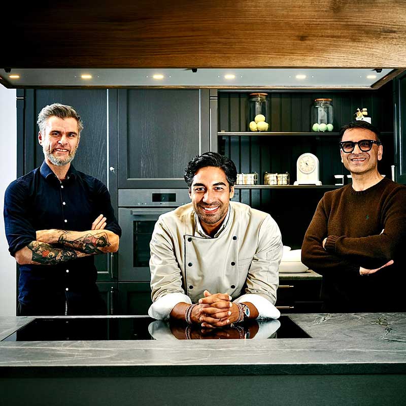 Nic Shanker, David Rippen und Hakan Celebi sind beim Kulinarischen Laufhaus 2026 in Duisburg in der faktorei21 dabei